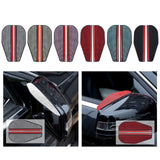 Maxbell 2 Pieces Rear View Wing Mirror Rain Shield Rain Cover Protector Accessories White Style A