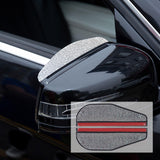 Maxbell 2 Pieces Rear View Wing Mirror Rain Shield Rain Cover Protector Accessories White Style A