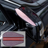 Maxbell 2 Pieces Rear View Wing Mirror Rain Shield Rain Cover Protector Accessories Pink
