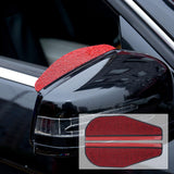Maxbell 2 Pieces Rear View Wing Mirror Rain Shield Rain Cover Protector Accessories Red