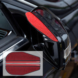 Maxbell 2 Pieces Rear View Wing Mirror Rain Shield Rain Cover Protector Accessories Red