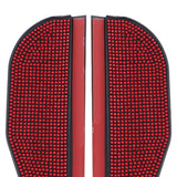 Maxbell 2 Pieces Rear View Wing Mirror Rain Shield Rain Cover Protector Accessories Red