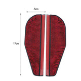 Maxbell 2 Pieces Rear View Wing Mirror Rain Shield Rain Cover Protector Accessories Red