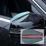 Maxbell 2 Pieces Rear View Wing Mirror Rain Shield Rain Cover Protector Accessories Blue