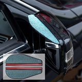 Maxbell 2 Pieces Rear View Wing Mirror Rain Shield Rain Cover Protector Accessories Blue