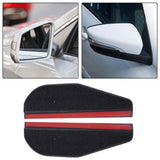 Maxbell 2 Pieces Rear View Wing Mirror Rain Shield Rain Cover Protector Accessories Black