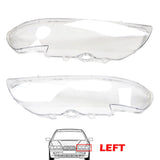 Maxbell Clear Headlight Lens Cover Shell Durable for BMW E39 Facelift 1996-2003 Left