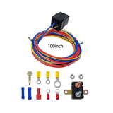 Maxbell Electric Fuel Pump Harness and Relay Set Replacement 30Amp 12V Premium