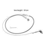 Maxbell Swap Fuel Line 91cm Braided Throttle Cable for Replacement Accessories