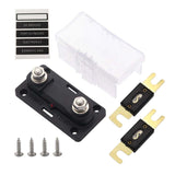 Maxbell 12V/24V/32V Car Fuse Block Holder with Fuse Replace Parts for Cars Boat 100A