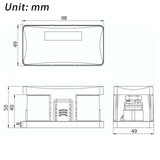 Maxbell 12V/24V/32V Car Fuse Block Holder with Fuse Replace Parts for Cars Boat 100A