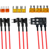 Maxbell 12x Car Add A Circuit Fuse Tap Adapter Set Easy to Install for GPS