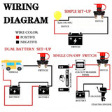 Maxbell Battery Disconnect Switch Master 12V 24V Universal for Vehicles Boat