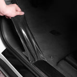 Maxbell Carbon Fiber Color Door Sill Protector Vehicle Stylish for Dashboard 3cmx500cm