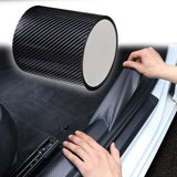 Maxbell Car Door Edge Guard Door Sill Protector Carbon Fiber Pattern Anti Scratch 7cmx3m