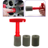 Maxbell Lug Nut Brush Wheel Cleaning Tool Rim Cleaner Brush for Bike Motorcycle