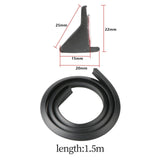 Maxbell Universal Car Wheel Fender Flare 59inch Protective Decorative Flexible Black