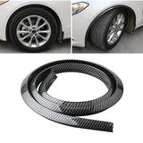 Maxbell Universal Car Wheel Fender Flare 59inch Protective Decorative Flexible Carbon Fiber Pattern