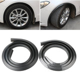 Maxbell Universal Car Wheel Fender Flare 59inch Protective Decorative Flexible Carbon Fiber Pattern