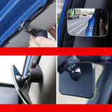 Maxbell Car Auxiliary Side Rearview Mirror Adjustable Professional Measure 3x2inch
