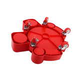 Maxbell Bucket Dolly with 5 Rolling Swivel Casters Car Wash Detailing Caddy Durable Red