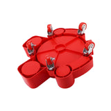 Maxbell Bucket Dolly with 5 Rolling Swivel Casters Car Wash Detailing Caddy Durable Red