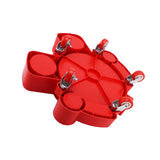Maxbell Bucket Dolly with 5 Rolling Swivel Casters Car Wash Detailing Caddy Durable Red