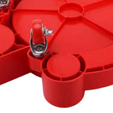 Maxbell Bucket Dolly with 5 Rolling Swivel Casters Car Wash Detailing Caddy Durable Red