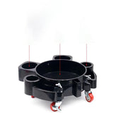 Maxbell Bucket Dolly with 5 Rolling Swivel Casters Car Wash Detailing Caddy Durable Black