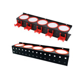 Maxbell Wall Mounted Spray Bottle Storage Rack Bracket Car Beauty Accessory Metal With 5 Hooks