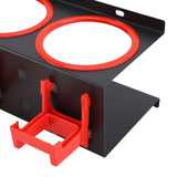 Maxbell Wall Mounted Spray Bottle Storage Rack Bracket Car Beauty Accessory Metal With 5 Hooks