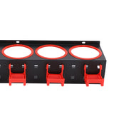 Maxbell Wall Mounted Spray Bottle Storage Rack Bracket Car Beauty Accessory Metal With 5 Hooks