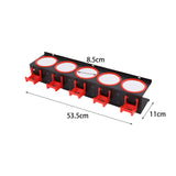 Maxbell Wall Mounted Spray Bottle Storage Rack Bracket Car Beauty Accessory Metal With 5 Hooks