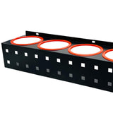 Maxbell Wall Mounted Spray Bottle Storage Rack Bracket Car Beauty Accessory Metal Without 5 Hooks