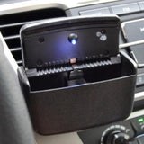Maxbell Portable Ashtray for Car with LED Light for Outdoor Travel Home Use Black