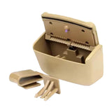 Maxbell Portable Ashtray for Car with LED Light for Outdoor Travel Home Use Beige