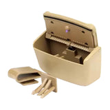 Maxbell Portable Ashtray for Car with LED Light for Outdoor Travel Home Use Beige