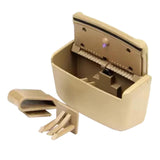 Maxbell Portable Ashtray for Car with LED Light for Outdoor Travel Home Use Beige