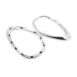 Maxbell 2x Headlight Bezel 51139801573 51139801574 for Mini Cooper R60 Countryman Argent