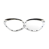 Maxbell 2x Headlight Bezel 51139801573 51139801574 for Mini Cooper R60 Countryman Argent