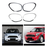Maxbell 2x Headlight Bezel 51139801573 51139801574 for Mini Cooper R60 Countryman Argent