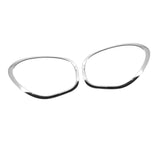 Maxbell 2x Headlight Bezel 51139801573 51139801574 for Mini Cooper R60 Countryman Argent