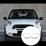Maxbell 2x Headlight Bezel 51139801573 51139801574 for Mini Cooper R60 Countryman Argent