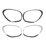 Maxbell 2x Headlight Bezel 51139801573 51139801574 for Mini Cooper R60 Countryman Argent