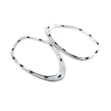 Maxbell 2x Headlight Bezel 51139801573 51139801574 for Mini Cooper R60 Countryman Argent