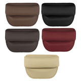 Maxbell Car Seat Gap Filler Organizer for Pens Sundries Phone Keys Wallet Cards Chestnut Brown