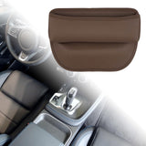 Maxbell Car Seat Gap Filler Organizer for Pens Sundries Phone Keys Wallet Cards Chestnut Brown
