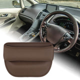 Maxbell Car Seat Gap Filler Organizer for Pens Sundries Phone Keys Wallet Cards Chestnut Brown