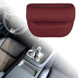 Maxbell Car Seat Gap Filler Organizer for Pens Sundries Phone Keys Wallet Cards Wine Red