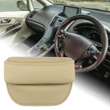 Maxbell Car Seat Gap Filler Organizer for Pens Sundries Phone Keys Wallet Cards Beige